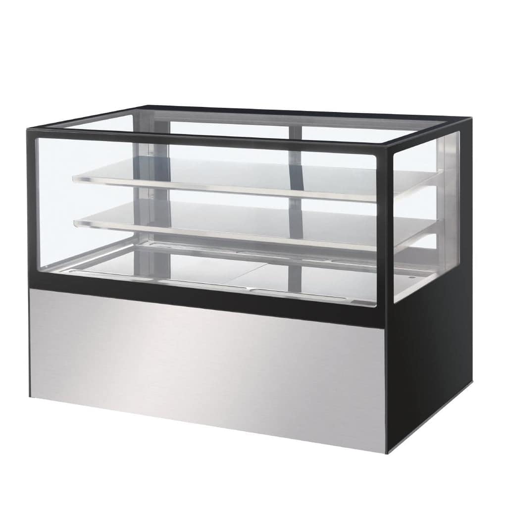 Polar DB959-A U-Series refrigerated deli display showcase, 1800×680×1200 mm, 0.80 kW refrigeration, stainless steel & glass – three-quarter view, Australia