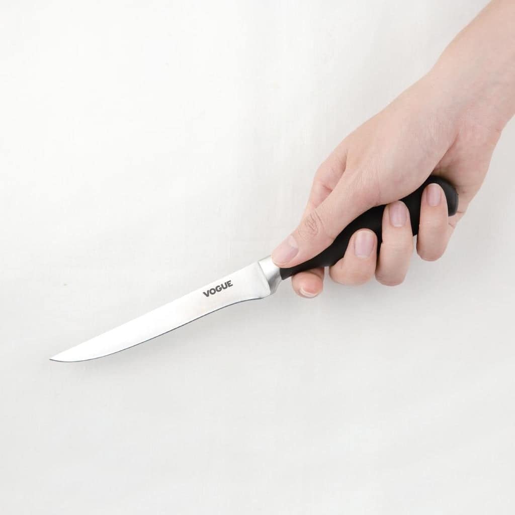 Vogue Soft Grip Boning Knife St/St - 130mm 5" - Image 2