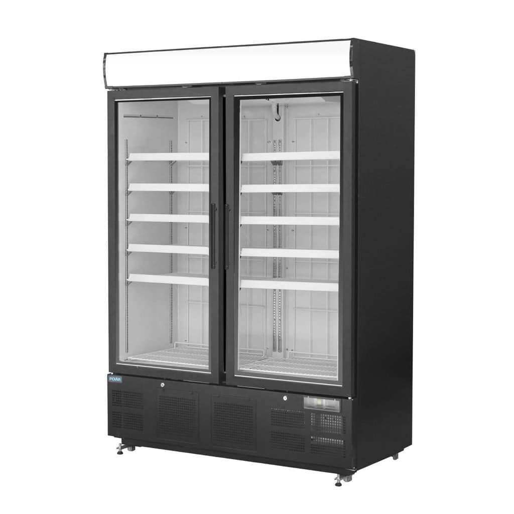 Polar GH429-A G-Series Upright Display Freezer – 920L, Black, LED, R290 - Image 2