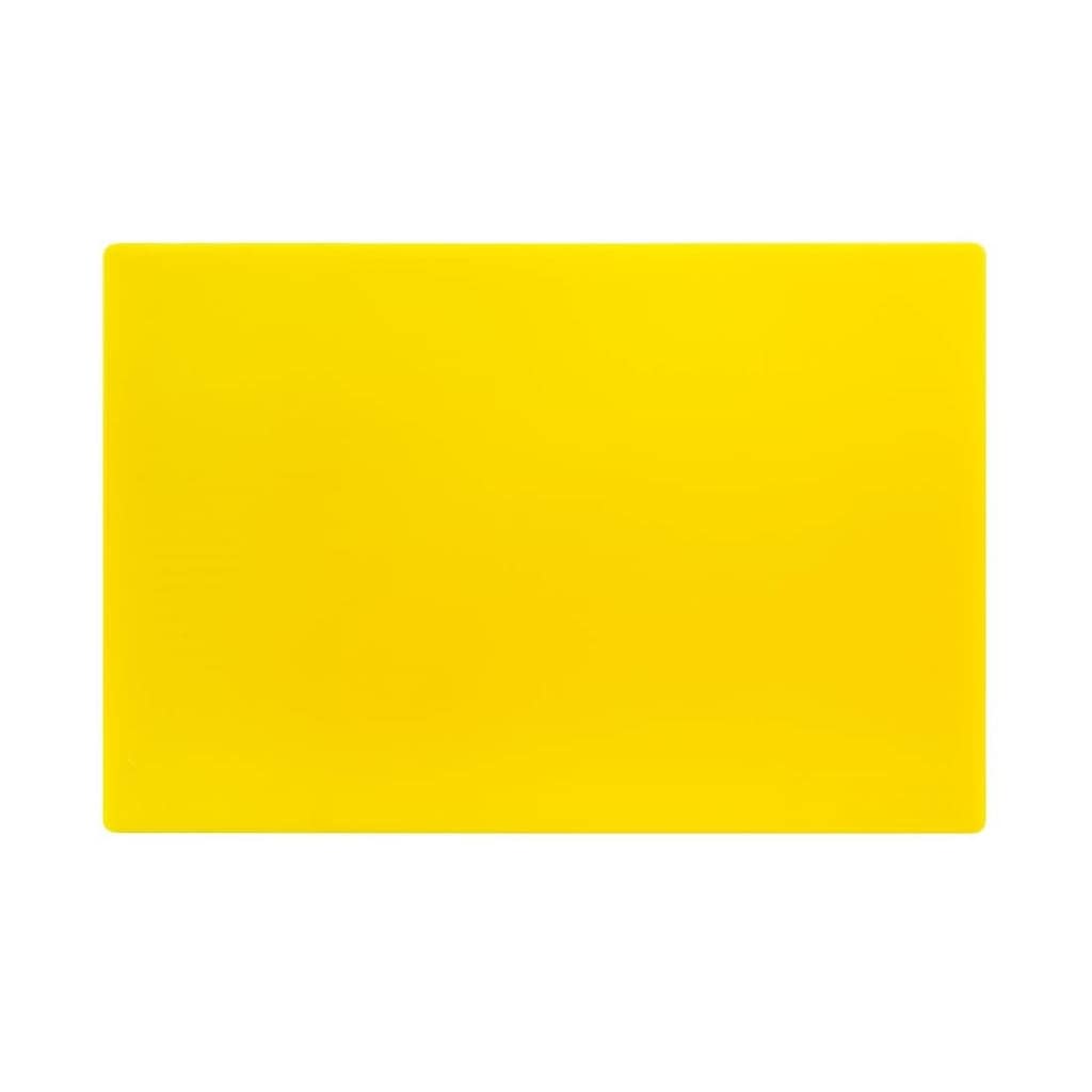Hygiplas Antibacterial Low Density Chopping Board Yellow - 450x300x10mm - Image 2