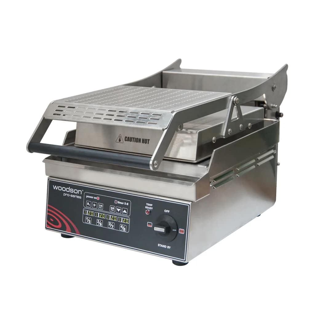 Woodson W.GPC61SC.R.A Contact Grill | Ribbed Plate, Programmable - Image 2