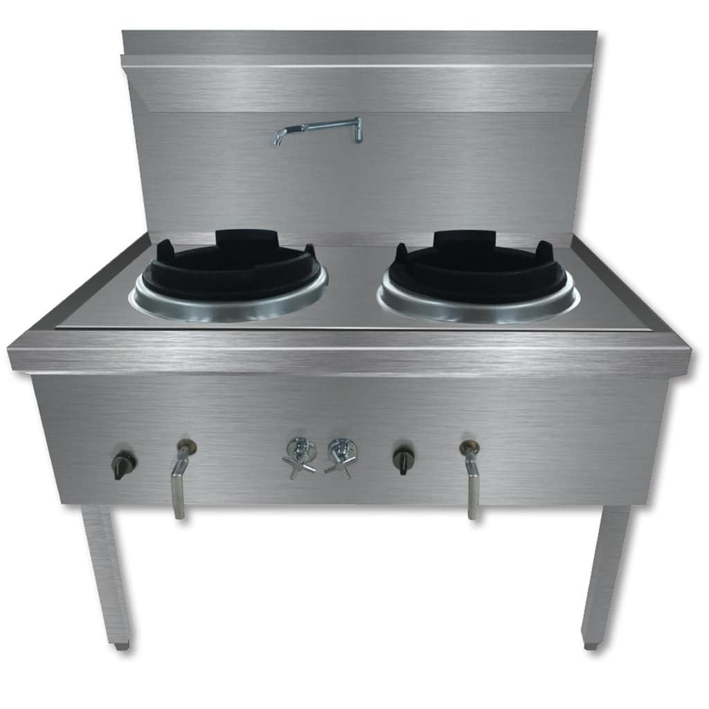 Gasmax WW-2L Double Wok – Waterless LPG Stainless Steel Unit - Image 2