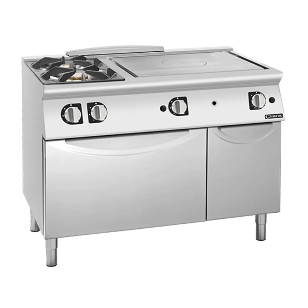 Giorik TG76FTRT.N 700 Series 1200mm combination solid top and gas burner with oven