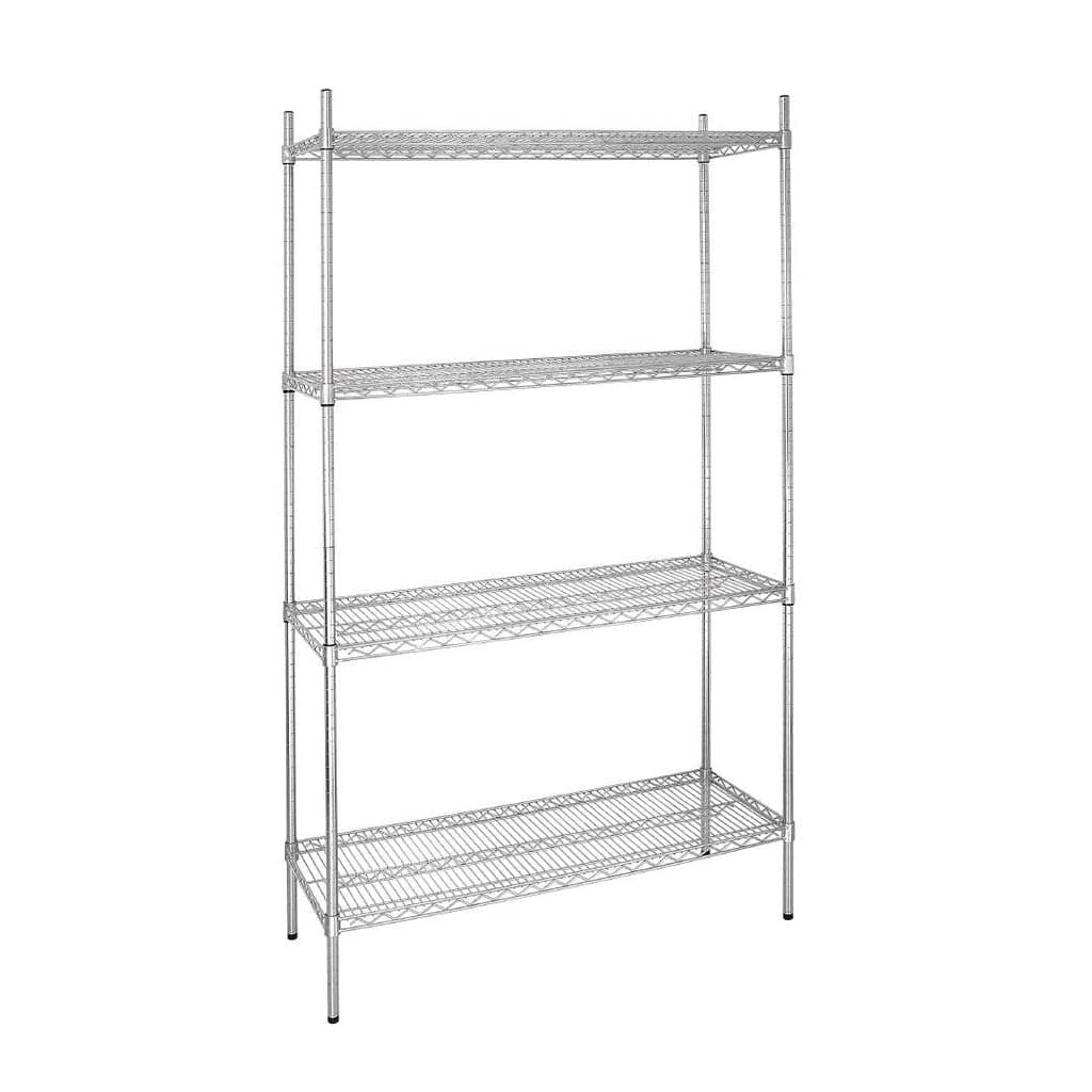 Vogue Flat Pack 4 Shelf Unit - 915x460x1840mm - Image 3
