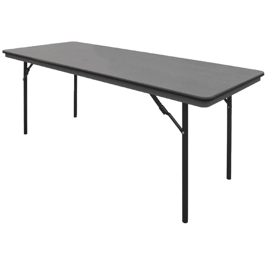Bolero GC596 ABS folding banquet table 6ft rectangular 1830mm grey event table – KW Commercial Kitchen