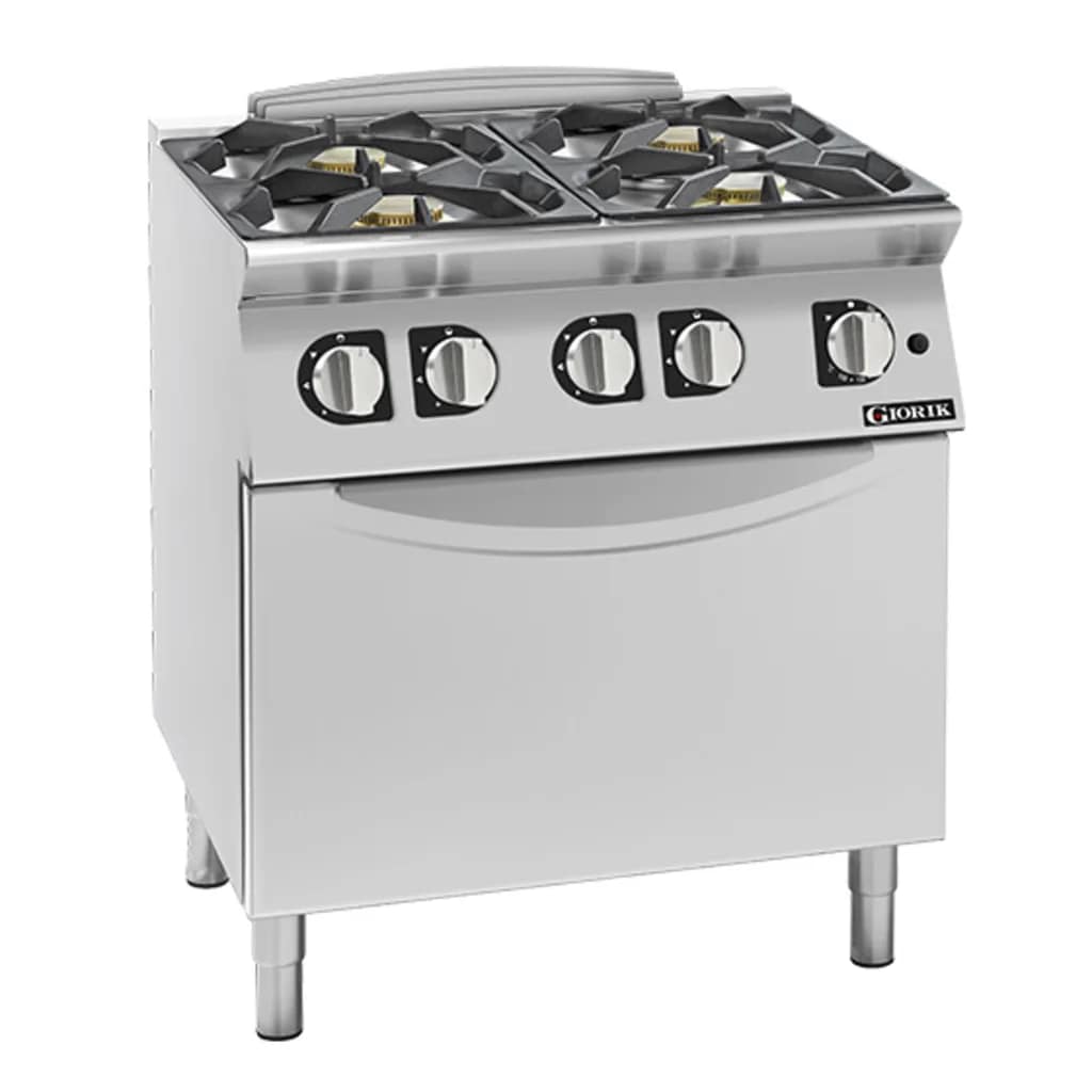 Giorik CG740FT 4 Burner Gas Range - Heavy-Duty Commercial Kitchen Equipment