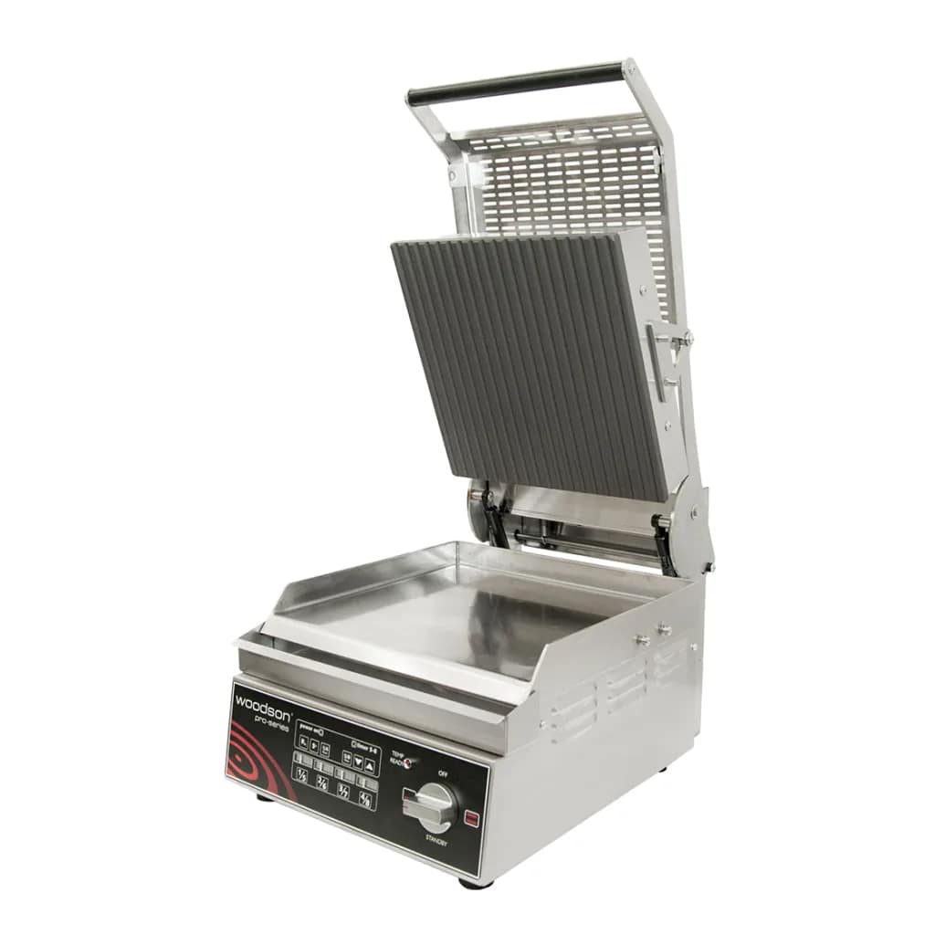 Woodson W.GPC61SC.R.A Contact Grill - Programmable Ribbed Plate Grill
