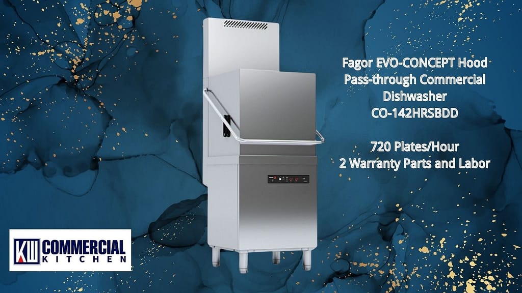 Fagor EVO-CONCEPT Pass-through Commercial Dishwasher – CO-142HRSBDD