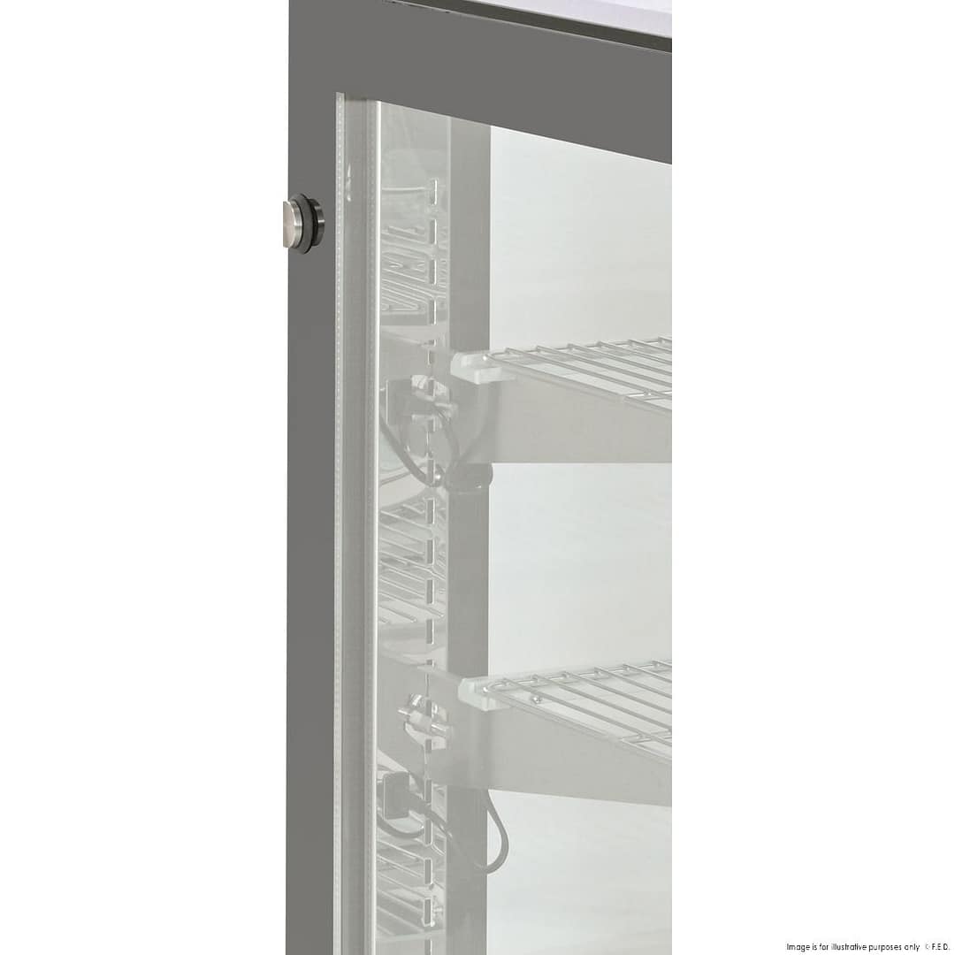 Bonvue SL840V Chilled Food Display | 570L Triple Glass Showcase - Image 4