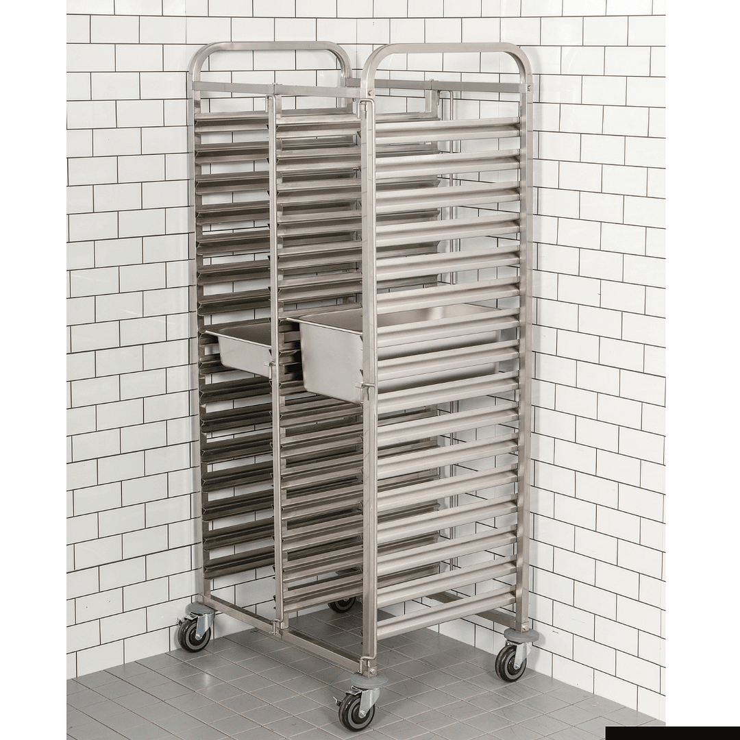 Kitchen Knock 404090 GN Pan Trolley – 32 Tray Double-Sided, Stainless Steel - Image 2