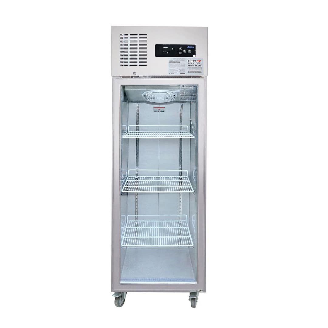 Thermaster SUFG500 Single Glass Door Display Freezer with 500L Capacity and LED Lighting