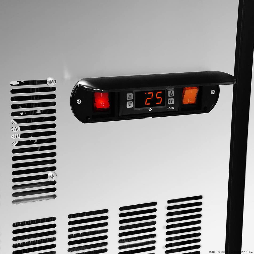 Thermaster PG150FA-XG Cold Salad & Noodle Bar – 600L, 4x1/1 GN, Glass Canopy - Image 6