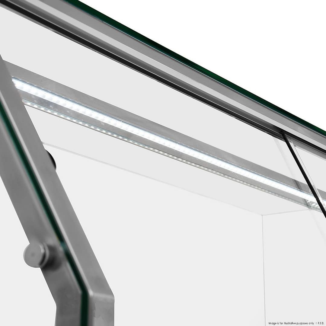 Thermaster PG150FA-XG Cold Salad & Noodle Bar – 600L, 4x1/1 GN, Glass Canopy - Image 10