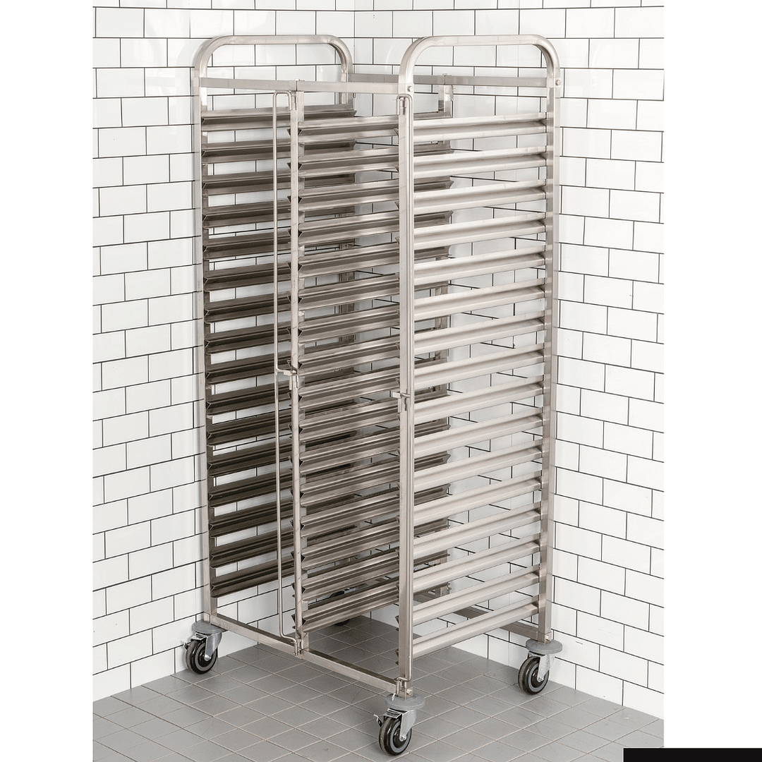 Kitchen Knock 404090 GN Pan Trolley – 32 Tray Double-Sided, Stainless Steel - Image 3