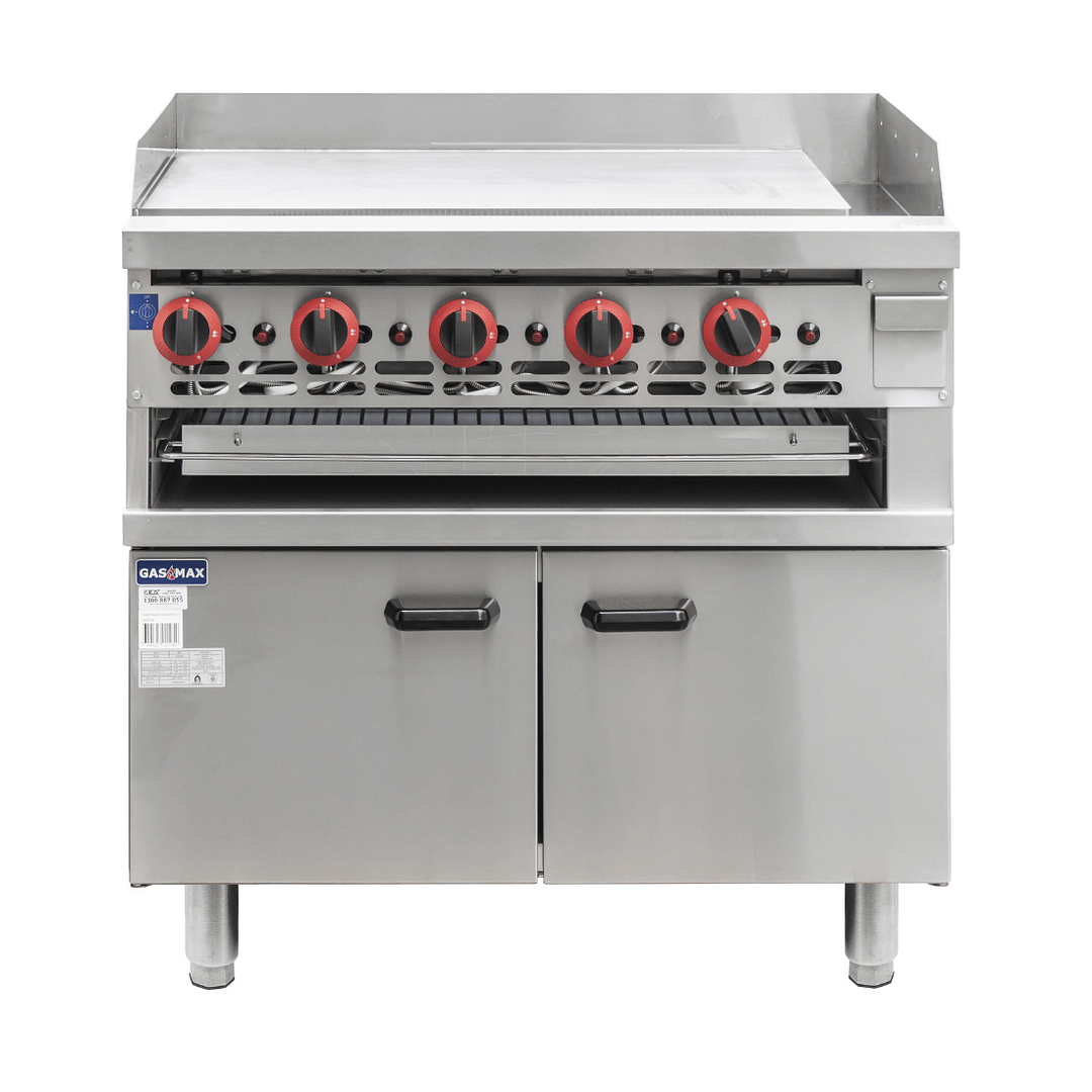 Ex-Showroom Gasmax Gas Griddle and Gas Toaster with Cabinet