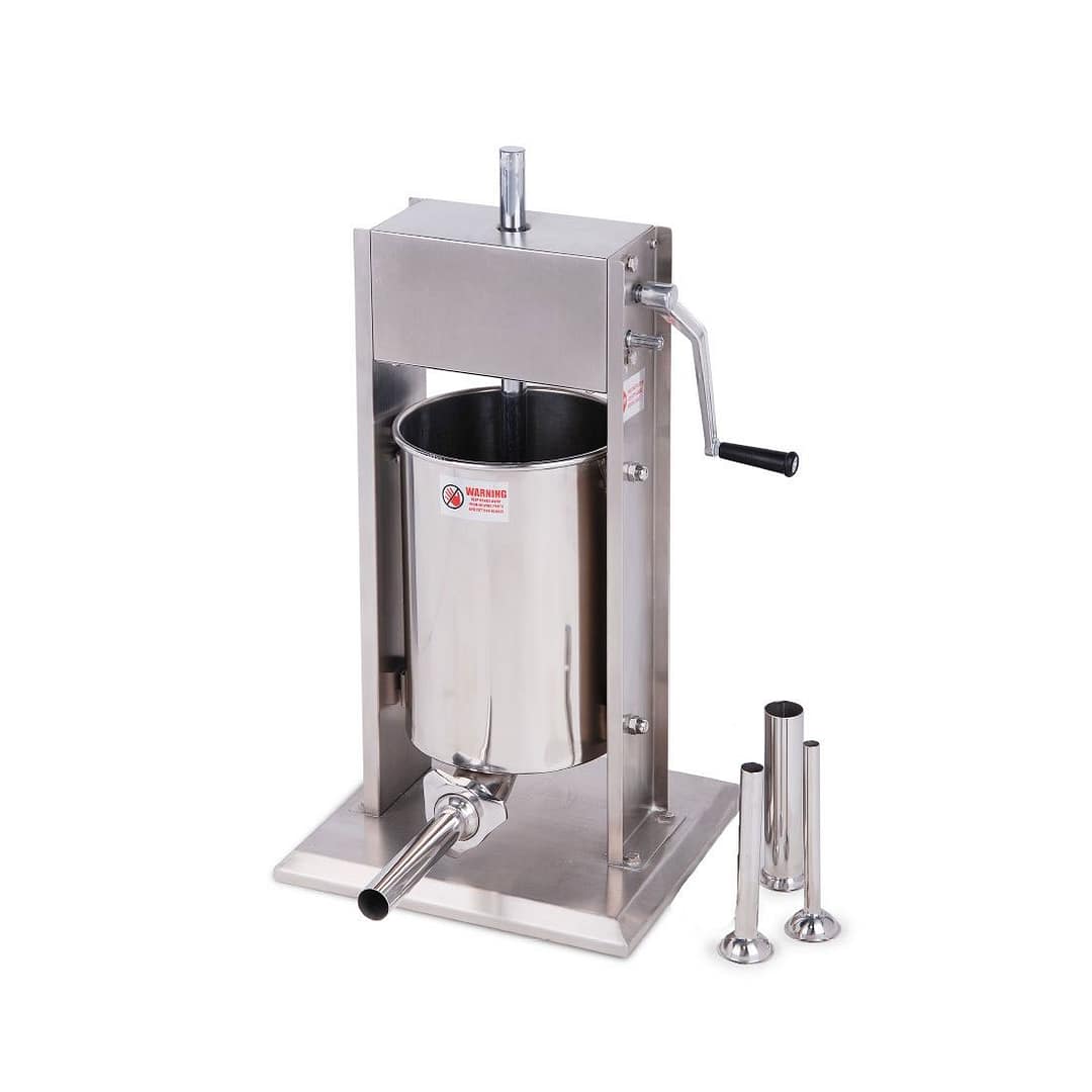 Matador SV-15 Manual Sausage Filler with 15L Capacity and Stainless Steel Funnels