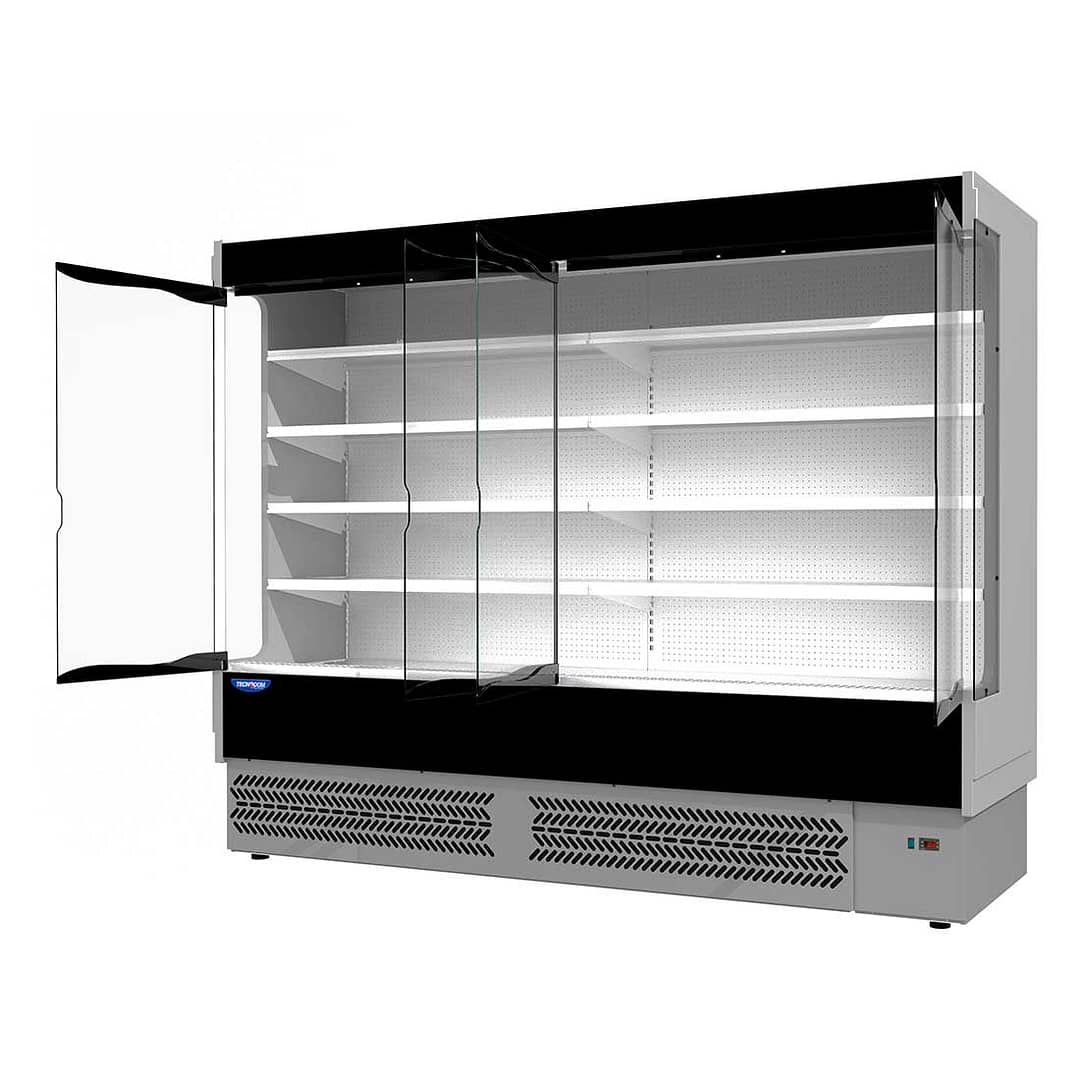 Tecnodom TDVB80-CA-250 Vulcano 4-door open display fridge for supermarkets