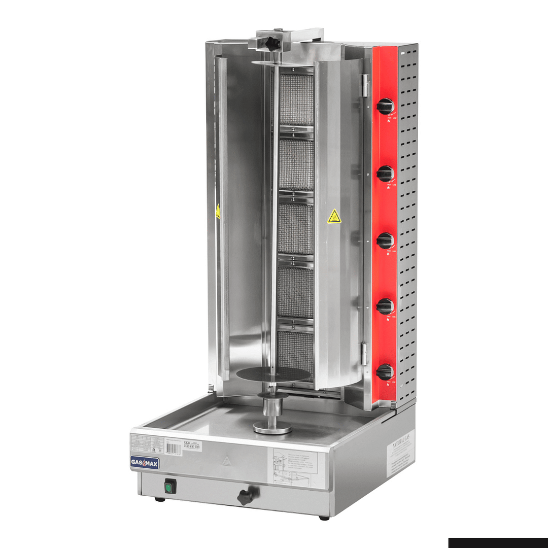 GasMax KB-5 Semi-Automatic 5 Burner Kebab Machine – NG, 56kg, Stainless Steel - Image 5