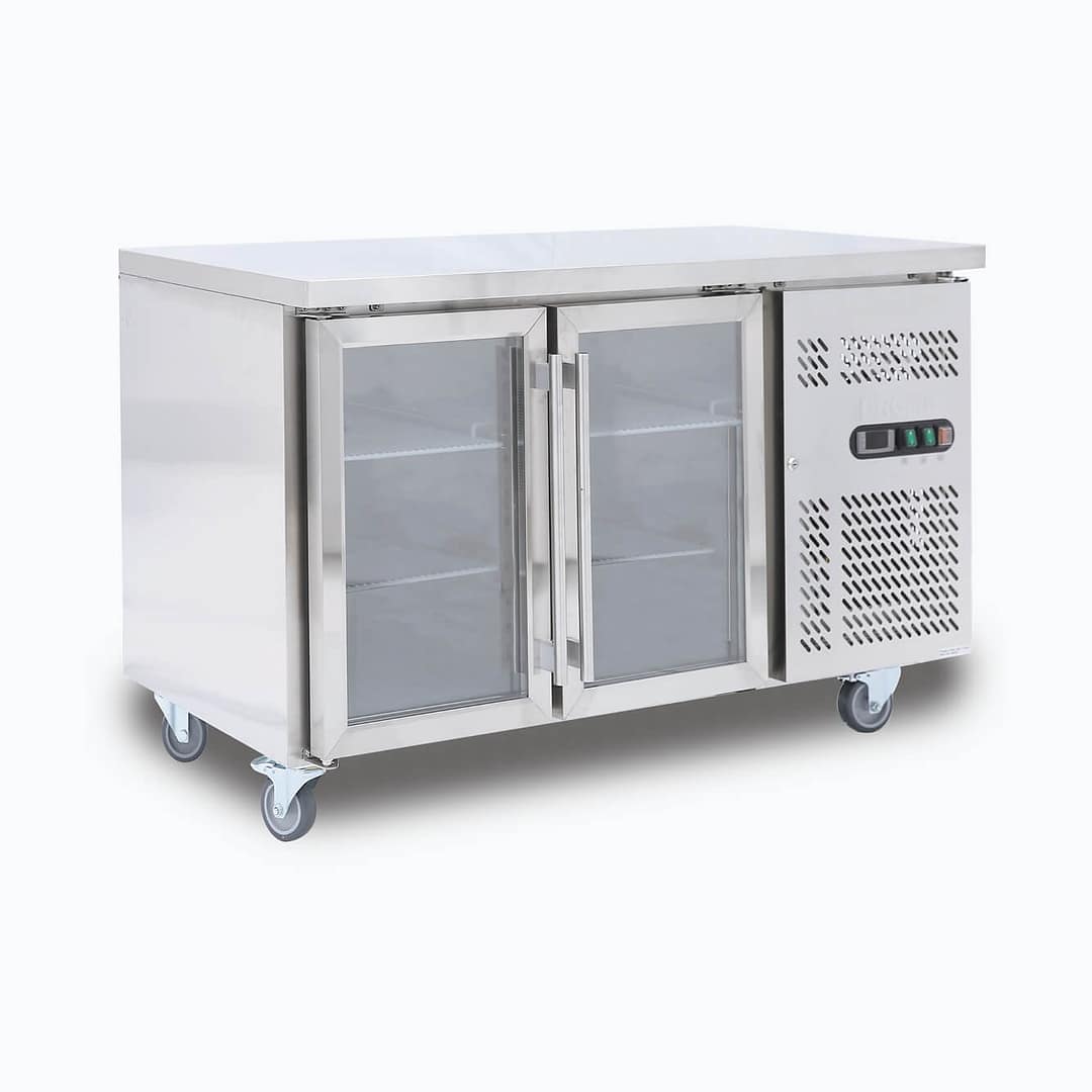 Bromic Chiller UBC1360GD-NR U/Bench 2DR GLS 282L - Image 2