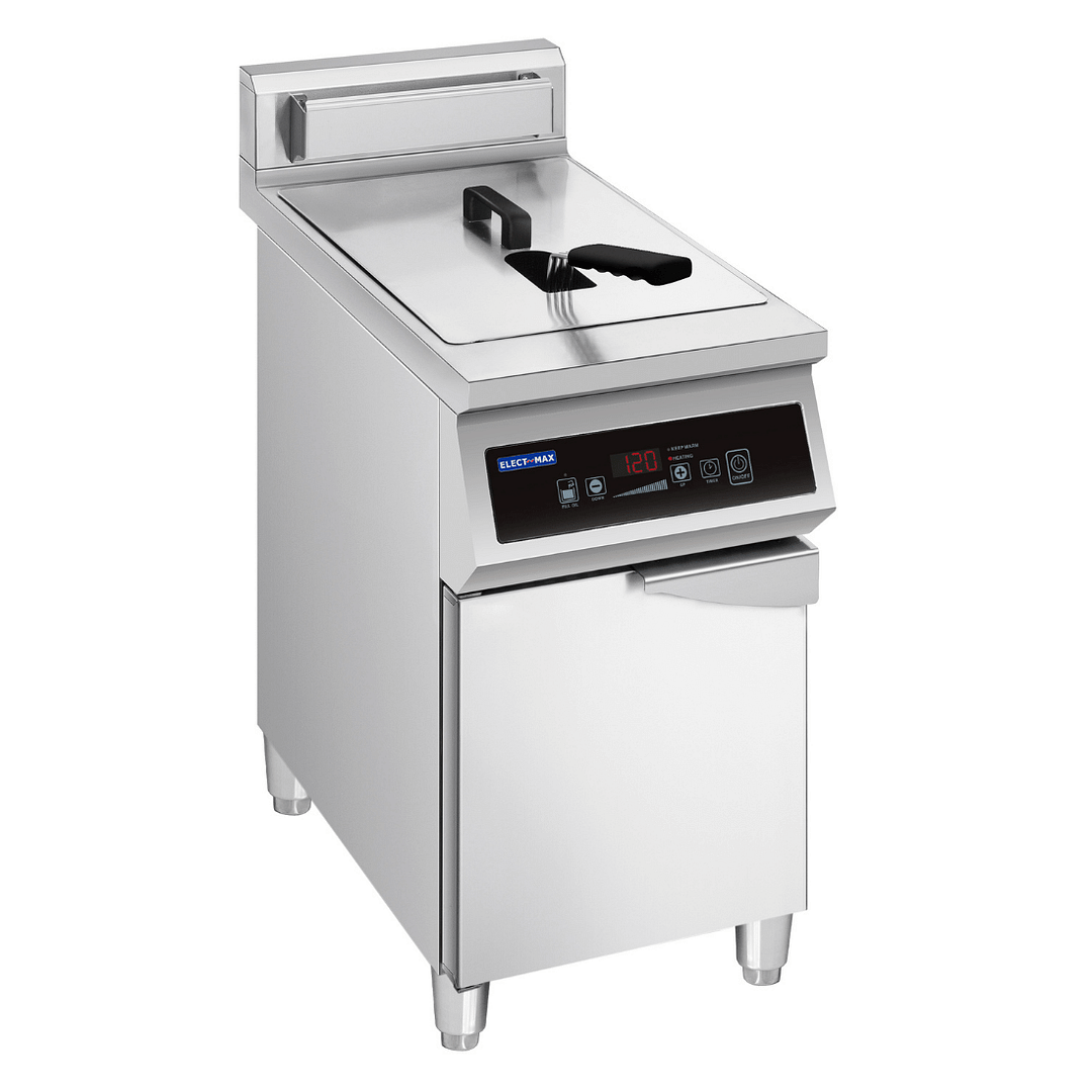 Electmax IFS7-30L Induction Fryer with 30L Oil Capacity & Splashback