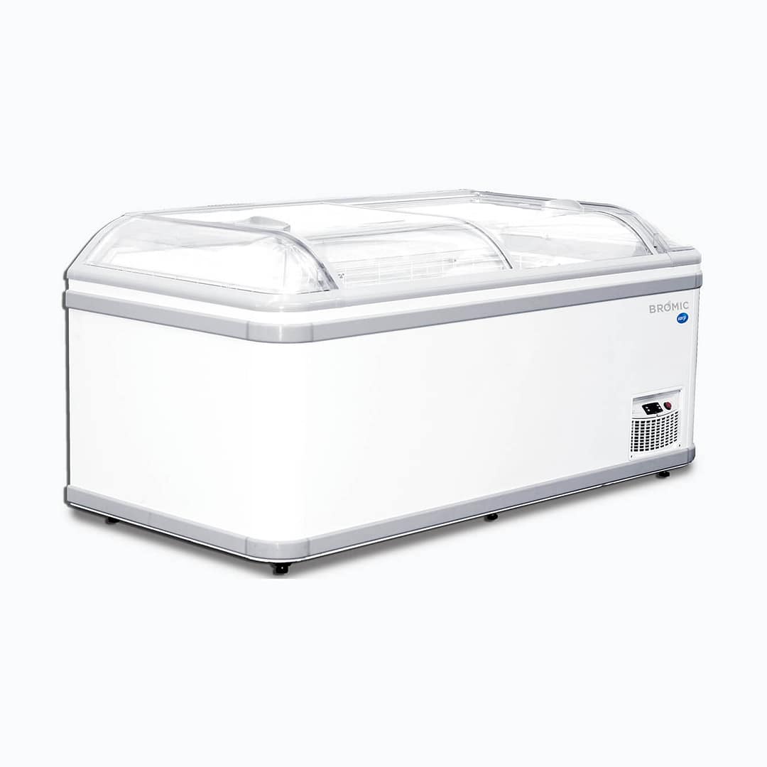 Bromic IRENE ECO185 Island Chest Freezer – 805L, Curved Glass Lid, 4-Star GEMS - Image 2