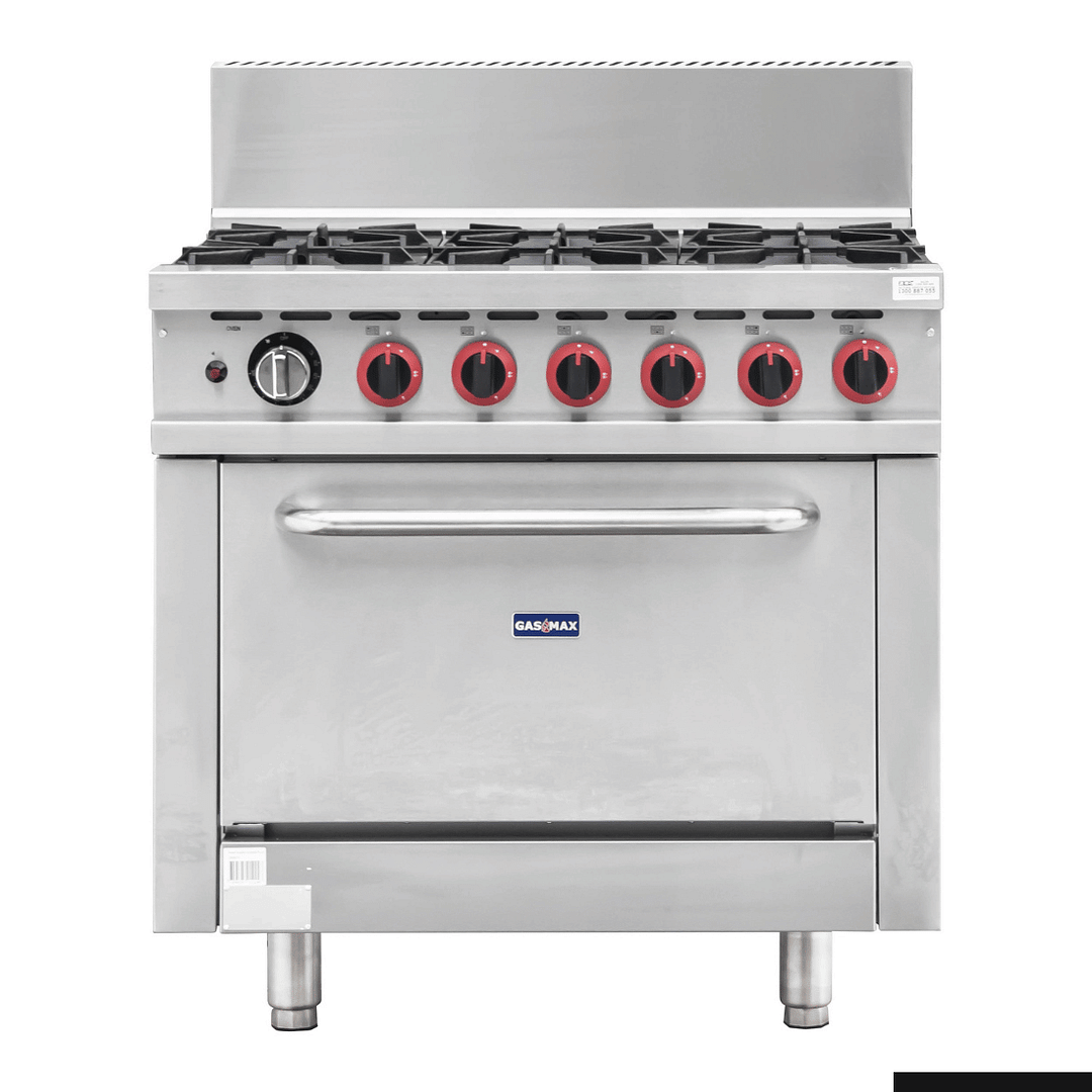 Gasmax GBS6TSLPG 6 Burner LPG Gas Oven Range, Flame Failure, Stainless Steel, 288MJ/h