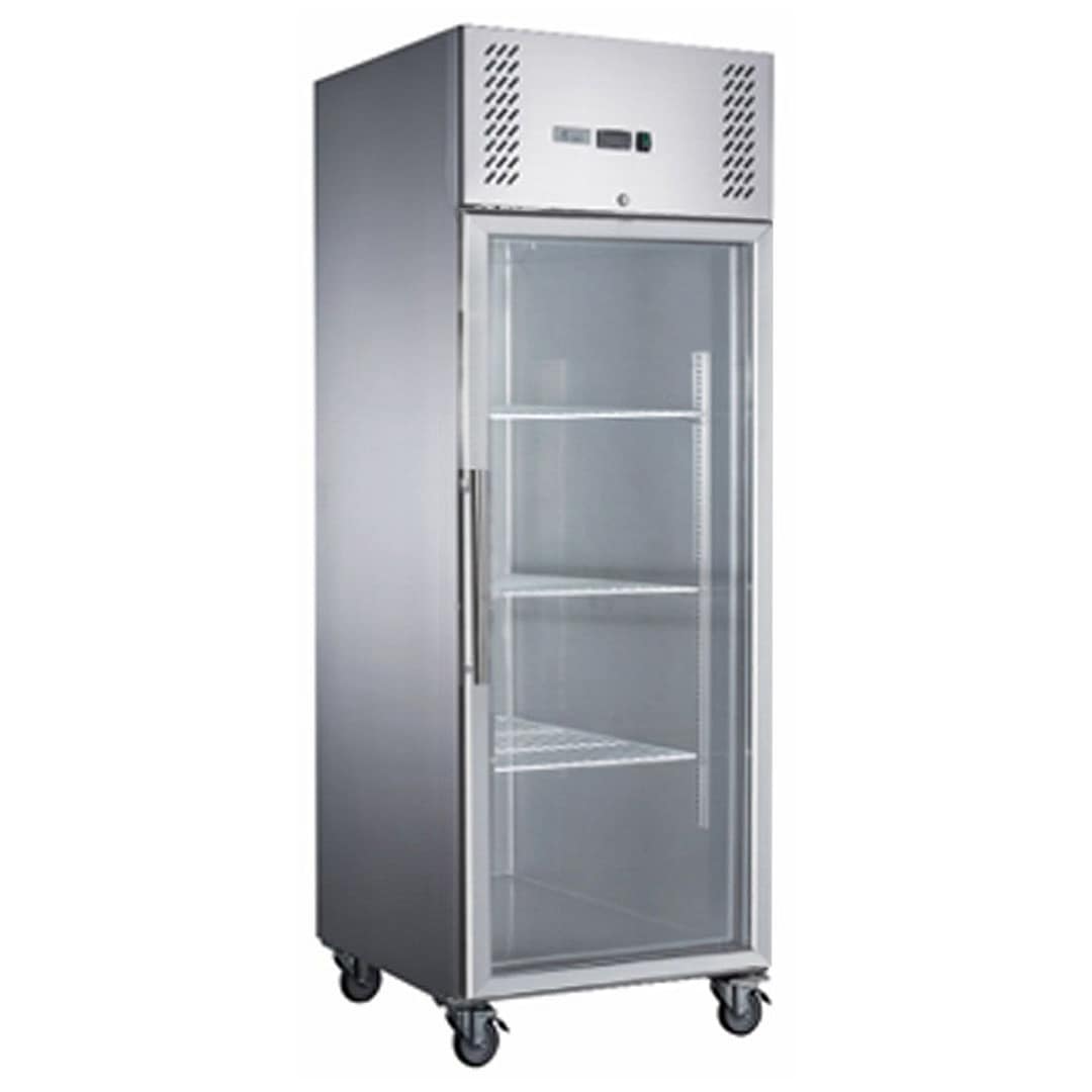 FED-X XURF600G1V Glass Door Upright Freezer – 600L Display Australia
