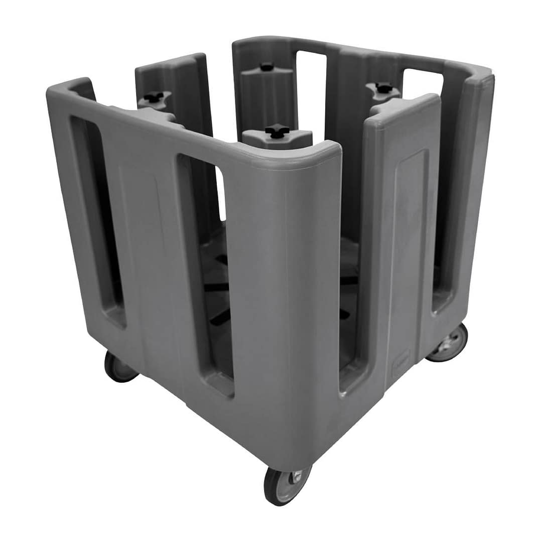Cambro Compact Adjustable Dish Caddy - Black, DD596