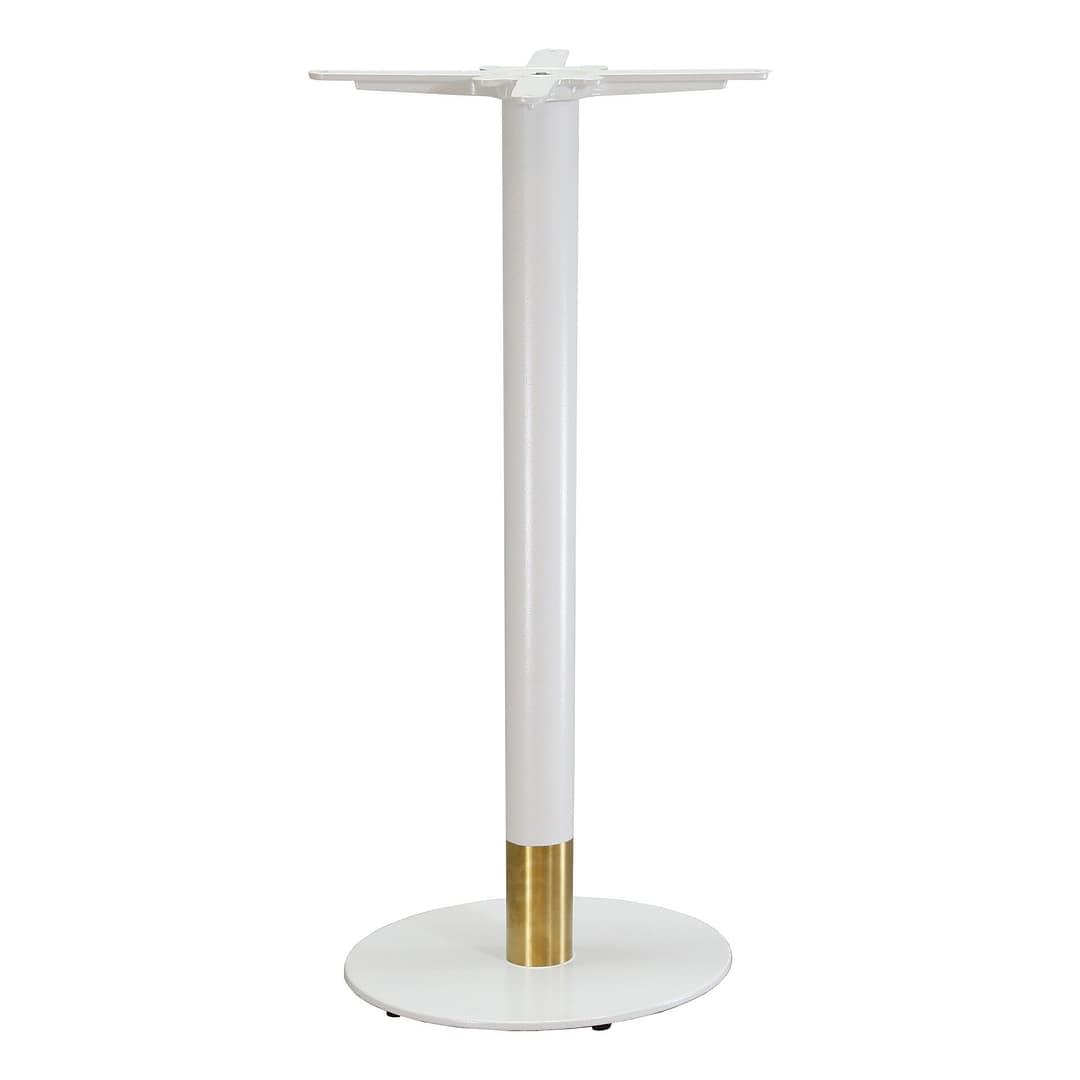 Disco Bar Table Base 450DIA - Two Tone - White/Gold