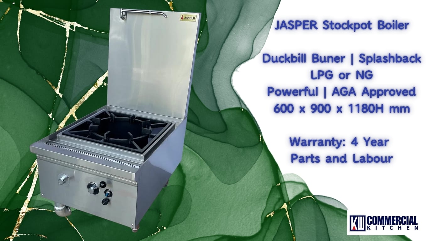 JASPER JA-SPB-NG Stockpot Boiler | 100 MJ/h NG Duckbill Burner