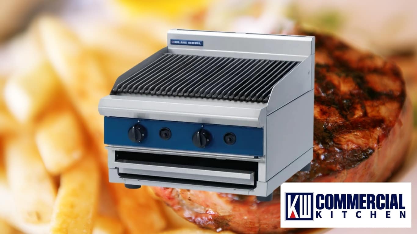 Blue Seal E596D-B Electric Chargrill – 900mm Benchtop with Dual Zone | 400°C