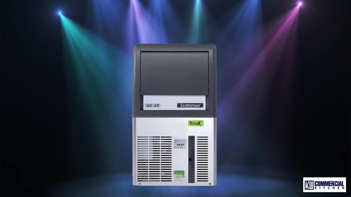 Scotsman undercounter self‑contained ice maker for dice cubes