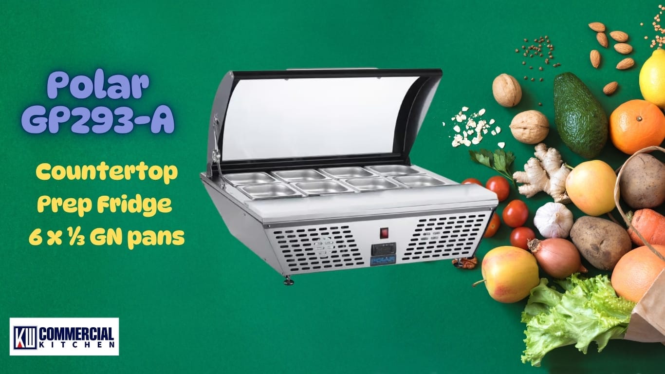 Polar GP293-A G-Series Countertop Prep Fridge | 4 x GN 1/3 | 67L | 0°C–12°C
