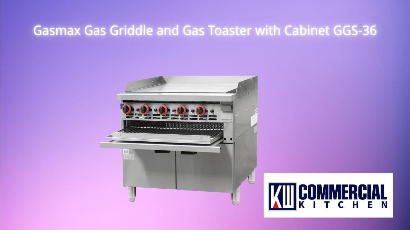 Gasmax Gas Griddle and Gas Toaster with Cabinet GGS-36