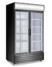 Atosa P1000WB-A upright 1000L fridge with dual glass doors and LED lighting