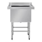 Vogue HC910 770×600mm Stainless Steel Deep Pot Sink with Splashback & 90mm Drain