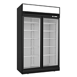 Thermaster LG-1006DF Double Glass Door Display Freezer with LED lighting and 1006L capacity
