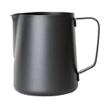 Olympia CM608 black non-stick milk frothing jug 900ml stainless steel