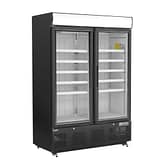 Polar GH429-A G-Series Black Upright Display Freezer with 920L Capacity and LED Lighting