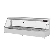 Woodson W.HFS26 6 bay hot food display with straight glass