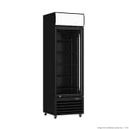 Thermaster LG-540BP single glass door upright drink fridge 530 L capacity 700 mm width R290 refrigerant 9-star GEMS black Colourbond – front view, Australia