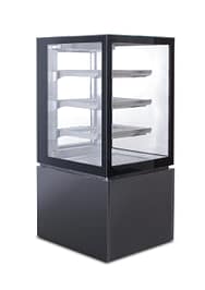 Anvil NDHV4730 4 tier hot display fridge 355L square glass stainless steel