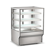 Bonvue C1510-3S Complex Chilled Square Display with Triple Tempered Glass Shelves & LED Lighting