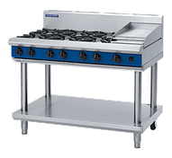 Blue Seal G518C-LS – 1200mm Gas Cooktop with 6 Burners and Griddle