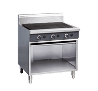 Cobra CB9 900mm commercial gas barbecue 3 burner stainless steel open cabinet chargrill Australia
