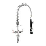 3monkeez Hob Mounted Pre-Rinse Tap with 305mm Pot Filler, Black, 3.5L/min, WELS Certified