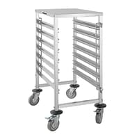 Vogue GG498 stainless steel gastronorm racking trolley 7 level, GN compatible – Australia