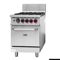 Gasmax GBS4TS 4 burner gas range with oven – KW Commercial Kitchen