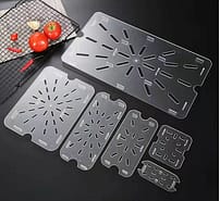 Kitchen Knock 1/2 GN Drain Plate – Polycarbonate – 3-Pack