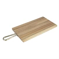 Olympia HX392 rectangular acacia wood paddle board 615×260mm with metal handle serving board Australia